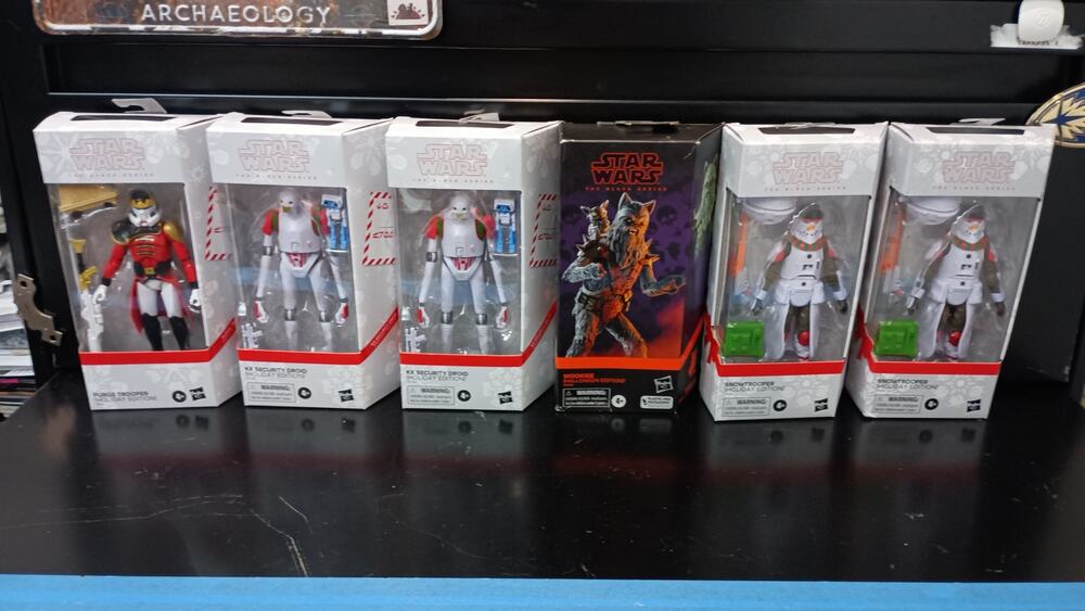 Star Wars Holiday Bundle Lot Snowtrooper KX Security Wookie Trooper